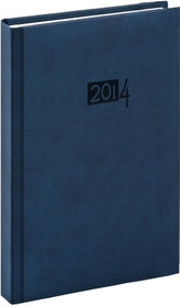 Diář 2014 - Diamante - Denní A4, modrá
