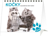 Kočky se jmény koček Praktik - stolní kalendář 2014