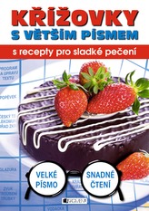 Křížovky s větším písmem s recepty pro sladké pečení