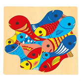 Magnetická hra Aquari - puzzle rybičky s udičkou