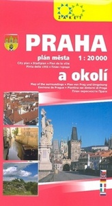 Praha a okolí 1:20 000 plán města