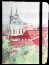 Zápisník s gumičkou 130x180 mm Praha