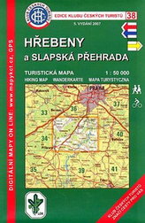 Hřebeny a Slapská přehrada (38) - turistická mapa