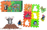 Pěnové puzzle Krtek 15x15 6ks / 3 motivy