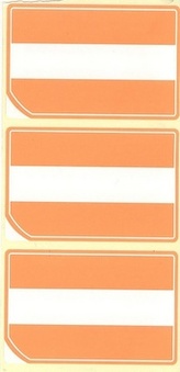 Akční ETIKETA 66 x 43, oranžová