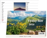 Výšky hor 2016 - stolní kalendář