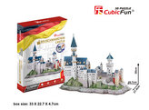 Puzzle 3D Zámek  Neuschwanstein - 128 dílků