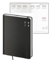 Diář 2016 - Cool kapesní týdenní s gumičkou - černá
