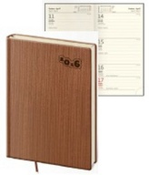 Diář 2016 - Manchester kapesní týdenní - hnědá