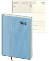 Diář 2016 - Manchester kapesní týdenní - světle modrá