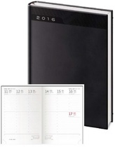 Diář 2016 - Print A5 týdenní - černá