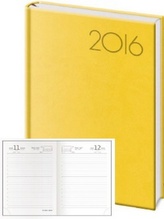 Diář 2016 - Print B6 denní - žlutá