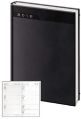 Diář 2016 - Print kapesní týdenní - černá