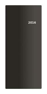 Diář 2016 - Torino měsíční kapesní PVC - černá