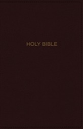  NKJV, Thinline Bible, Large Print, Leathersoft, Burgundy, Red Letter Edition, Comfort Print