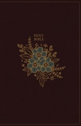  NKJV, Thinline Bible, Standard Print, Leathersoft, Burgundy, Red Letter Edition, Comfort Print