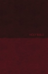  NKJV, Value Thinline Bible, Compact, Imitation Leather, Burgundy, Red Letter Edition, Comfort Print