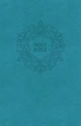  NKJV, Value Thinline Bible, Compact, Imitation Leather, Blue, Red Letter Edition, Comfort Print