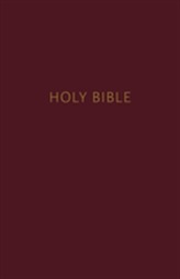  NKJV, Pew Bible, Large Print, Hardcover, Burgundy, Red Letter Edition, Comfort Print