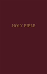  KJV, Pew Bible, Large Print, Hardcover, Burgundy, Red Letter Edition, Comfort Print
