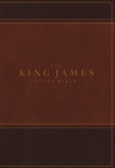 KJV, The King James Study Bible, Imitation Leather, Brown, Full-Color Edition