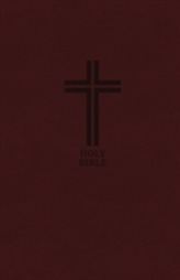  KJV, Reference Bible, Compact, Large Print, Imitation Leather, Burgundy, Red Letter Edition, Comfort Print