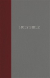  KJV, Thinline Reference Bible, Cloth over Board, Burgundy/Gray, Red Letter Edition, Comfort Print