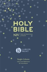  NIV Larger Print Compact Single Column Reference Bible