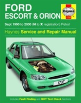 Ford Escort & Orion Petrol (Sept 90 - 00) H To X