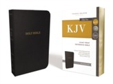  KJV, Reference Bible, Giant Print, Bonded Leather, Black, Red Letter Edition, Comfort Print