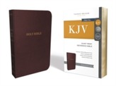  KJV, Reference Bible, Giant Print, Bonded Leather, Burgundy, Red Letter Edition, Comfort Print