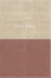  KJV, Apply the Word Study Bible, Large Print, Leathersoft, Pink/Cream, Red Letter Edition