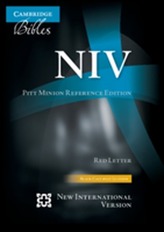  NIV Pitt Minion Reference Edition, Black Calfsplit Leather, Red Letter Text