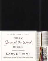  NKJV, Journal the Word Bible, Large Print, Hardcover, Black, Red Letter Edition