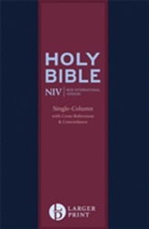  NIV Larger Print Compact Single Column Reference Bible