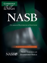  NASB Clarion Reference Bible NS486:XE Black Goatskin Leather