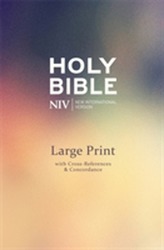  NIV Large Print Single-Column Deluxe Reference Bible
