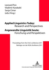  Applied Linguistics Today: Research and Perspectives - Angewandte Linguistik heute: Forschung und Perspektiven