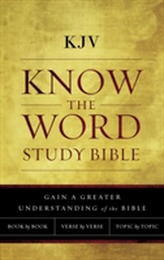  KJV, Know The Word Study Bible, Paperback, Red Letter Edition