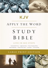  KJV, Apply the Word Study Bible, Large Print, Hardcover, Red Letter Edition