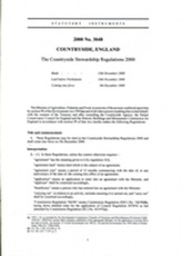  COUNTRYSIDE STEWARDSHIP REGULATIONS 2000