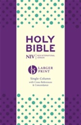  NIV Larger Print Compact Single Column Reference Bible