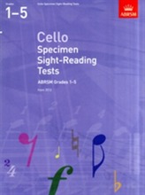  Cello Specimen Sight-Reading Tests, ABRSM Grades 1-5