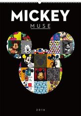 Kalendář nástěnný 2016 - W. D. Mickey Muse,  33 x 46 cm