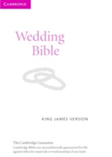  KJV Wedding Bible KJ12W white Imitation Leather