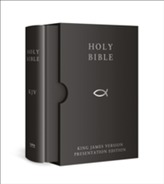 HOLY BIBLE: King James Version (KJV) Black Presentation Edition