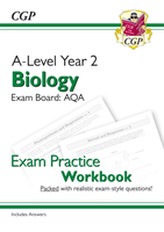  New A-Level Biology for 2018: AQA Year 2 Exam Practice Workbook - includes Answers