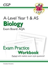  New A-Level Biology for 2018: AQA Year 1 & AS Exam Practice Workbook - includes Answers