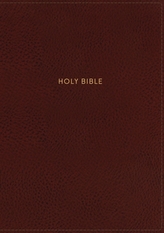  NKJV, Deluxe Reference Bible, Personal Size Giant Print, Leathersoft, Red, Indexed, Red Letter Edition, Comfort Print