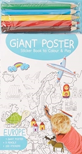  Giant Poster Colouring Book: Europe